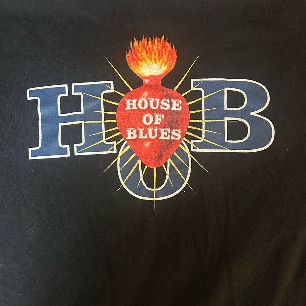 Chicago House of Blues Black Graphic T-Shirt